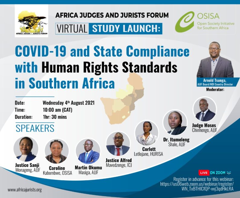 Webinar: Covid-19 and State Compliance with human Rights Standards in Southern Africa