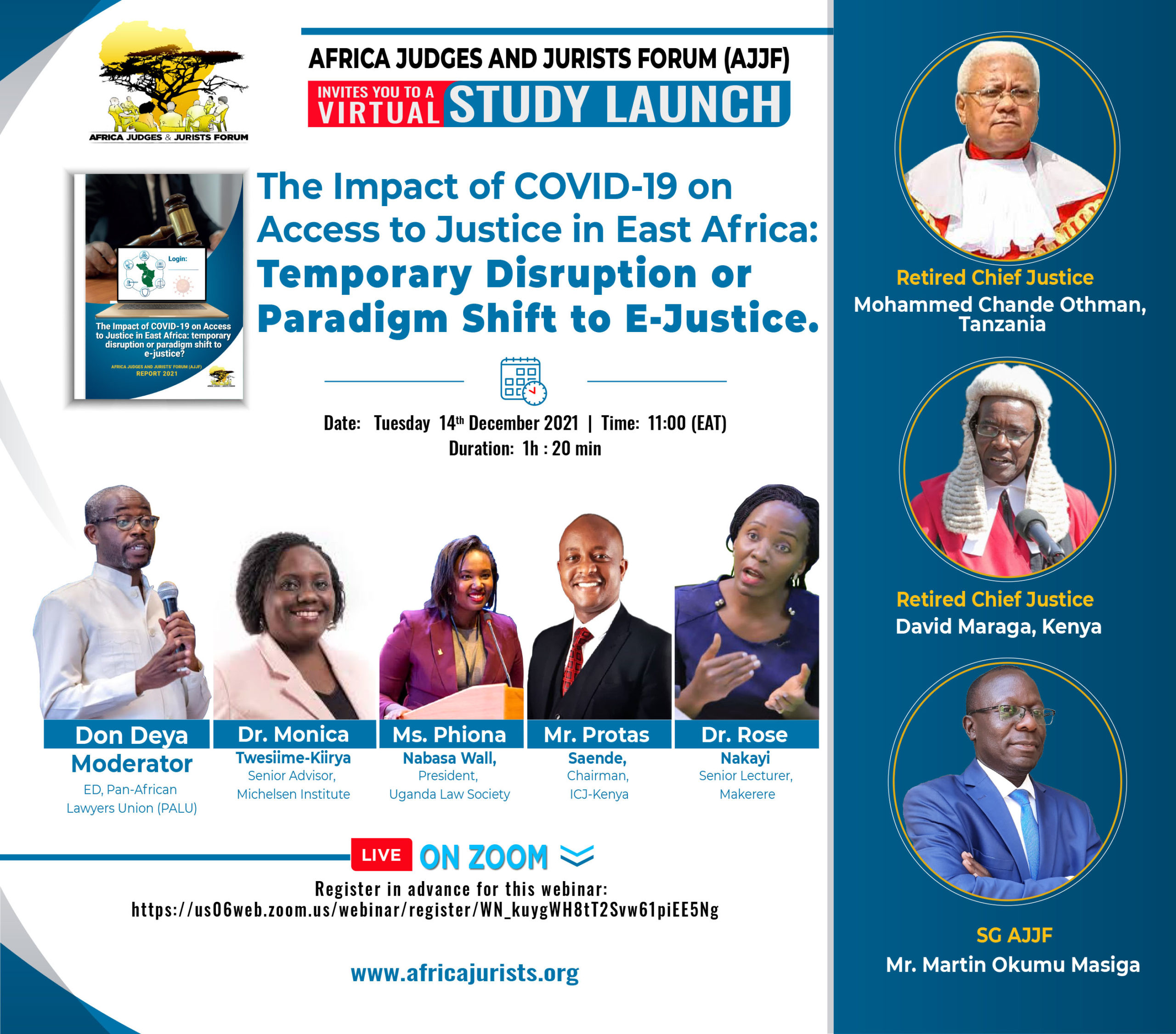 Virtual Study Launch; The Impact of Covid-19 on Access to Justice in East Africa.