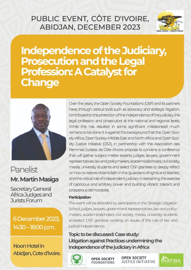 Côte d'Ivoire Archives | Africa Judges And Jurists Forum (AJJF)