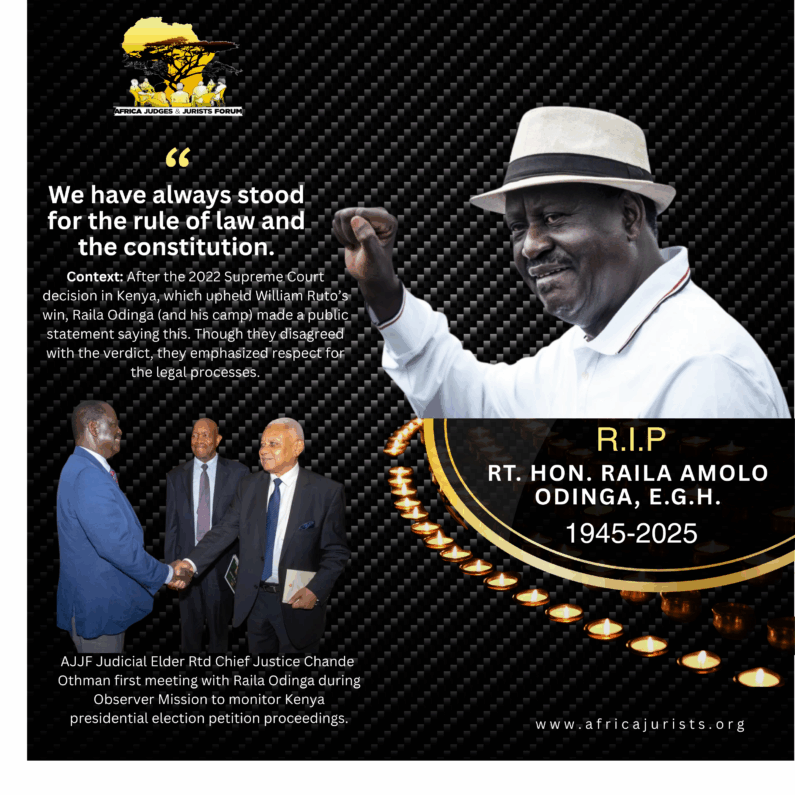 AJJF mourns the passing of Rt. Hon. Raila Amolo Odinga, E.G.H. (1945–2025)